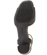 Alex Marie Ellise Rhinestone Embellished Ankle Strap Dress Sandals