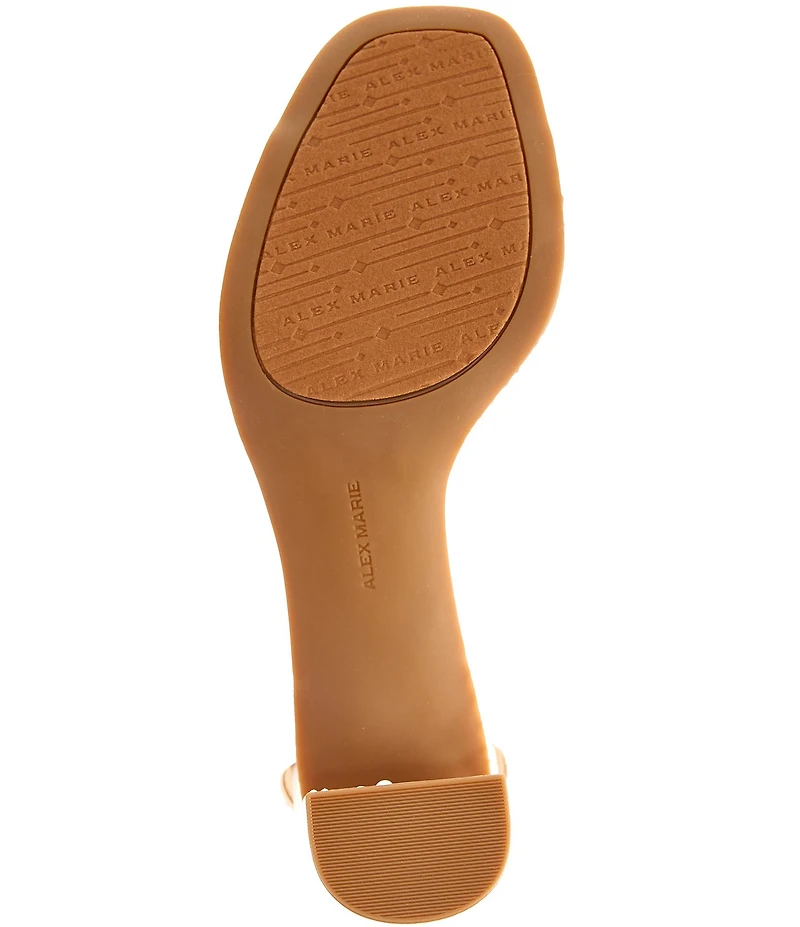 Alex Marie Ellise Two Pearl Embellished Ankle Wrap Dress Sandals