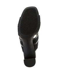 Alex Marie Ellodie Buckle Block Heel Slide Sandals