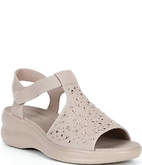 Alex Marie Erica Washable Jewel Embellished Platform Sandals