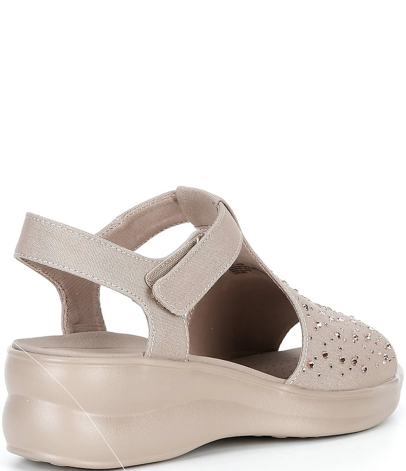 Alex Marie Erica Washable Jewel Embellished Platform Sandals