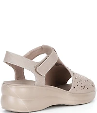 Alex Marie Erica Washable Jewel Embellished Platform Sandals