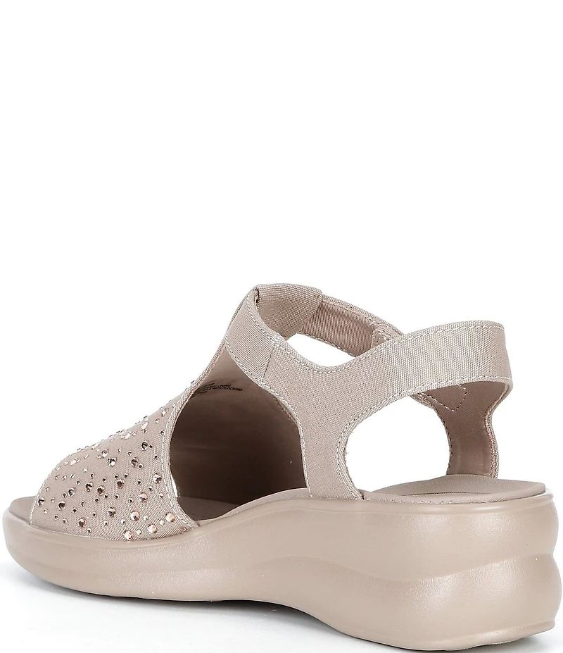 Alex Marie Erica Washable Jewel Embellished Platform Sandals