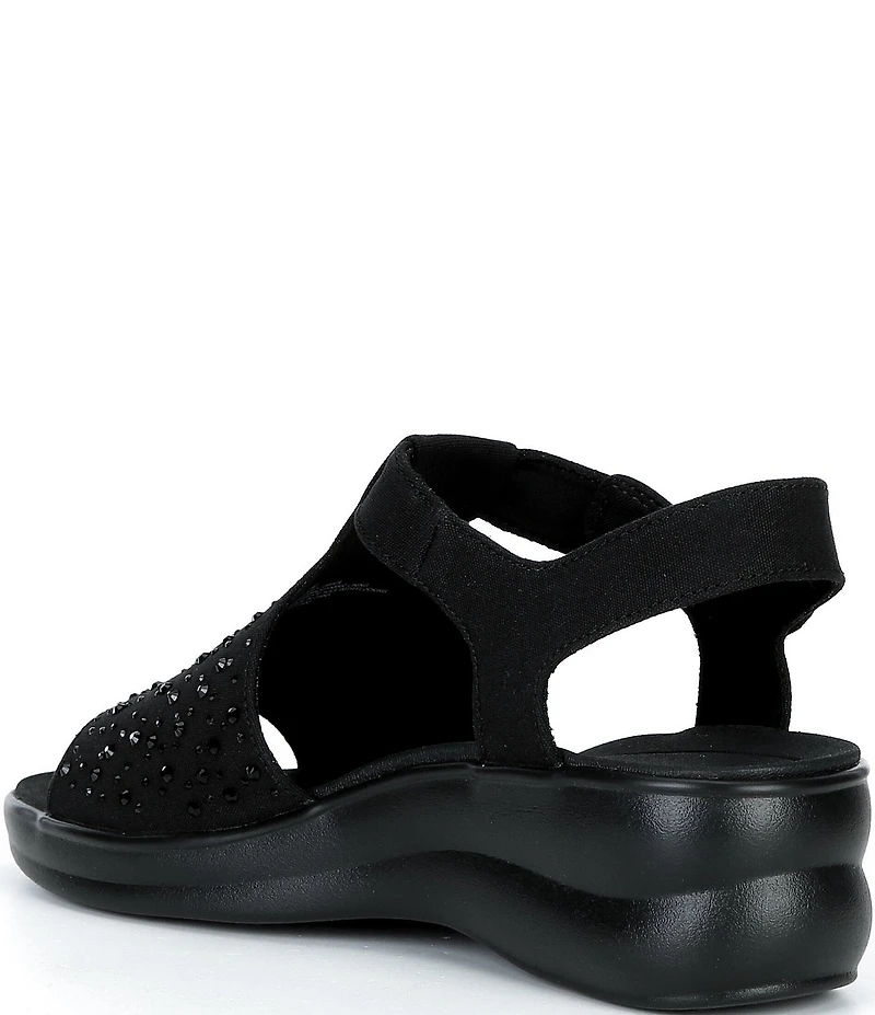 Alex Marie Erica Washable Jewel Embellished Platform Sandals