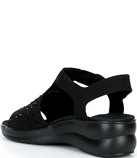 Alex Marie Erica Washable Jewel Embellished Platform Sandals