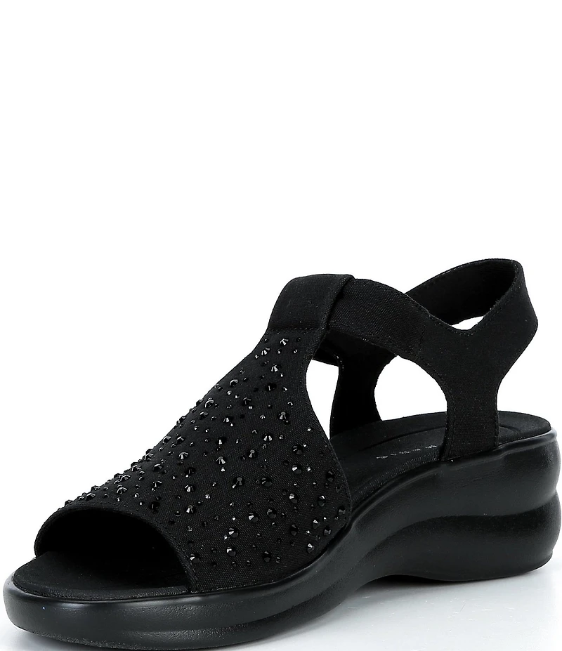 Alex Marie Erica Washable Jewel Embellished Platform Sandals