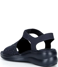 Alex Marie Erica Washable Jewel Embellished Platform Sandals