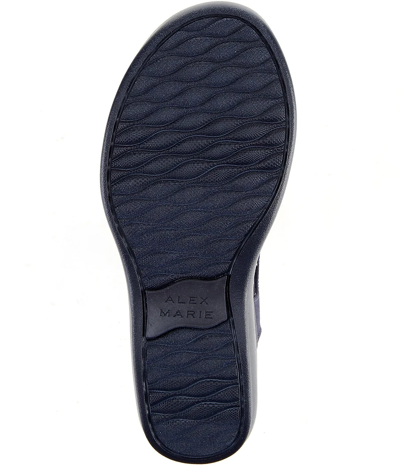 Alex Marie Erica Washable Jewel Embellished Platform Sandals