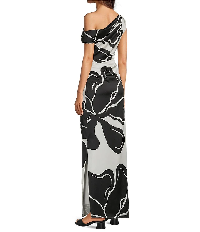 Alex Marie Jenni One Shoulder Asymmetrical Satin Gown at Hamilton Place in  Chattanooga, TN