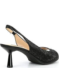 Alex Marie Florenze Rhinestone Peep Toe Slingback Dress Sandals