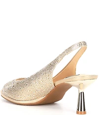 Alex Marie Florenze Rhinestone Peep Toe Slingback Dress Sandals