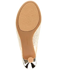 Alex Marie Florenze Rhinestone Peep Toe Slingback Dress Sandals