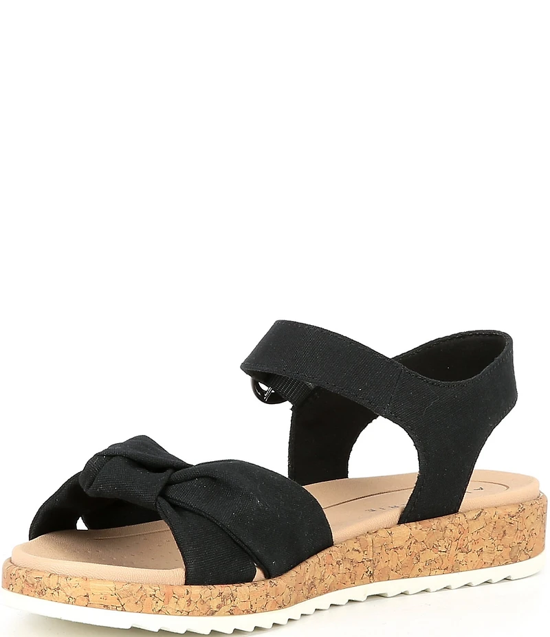 Alex Marie Fritz Canvas Knotted Ankle Wrap Sandals
