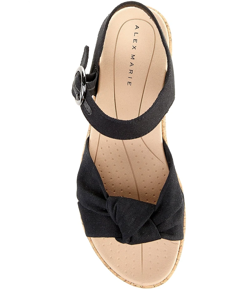 Alex Marie Fritz Canvas Knotted Ankle Wrap Sandals