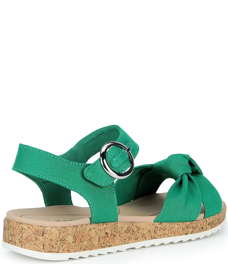 Alex Marie Fritz Canvas Knotted Ankle Wrap Sandals