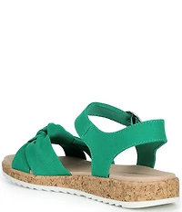Alex Marie Fritz Canvas Knotted Ankle Wrap Sandals