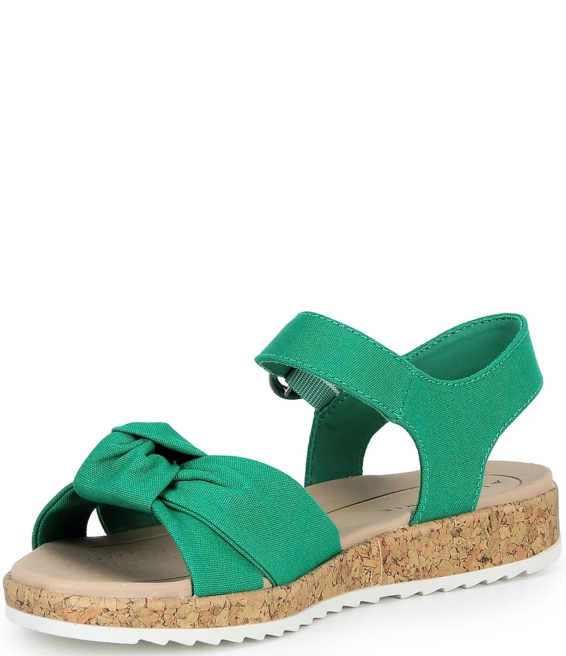 Alex Marie Fritz Canvas Knotted Ankle Wrap Sandals