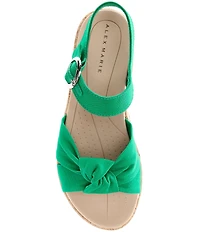 Alex Marie Fritz Canvas Knotted Ankle Wrap Sandals