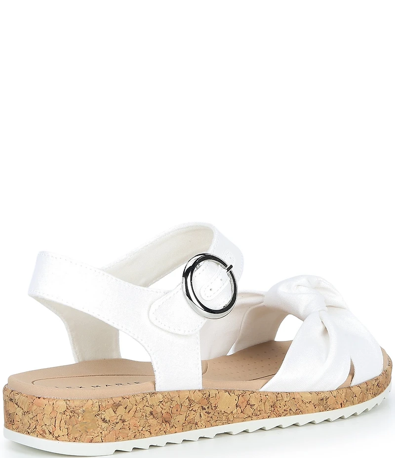 Alex Marie Fritz Canvas Knotted Ankle Wrap Sandals
