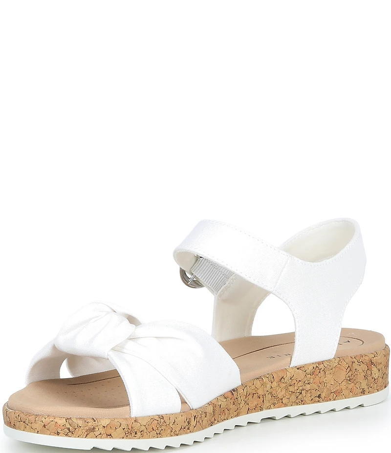 Alex Marie Fritz Canvas Knotted Ankle Wrap Sandals