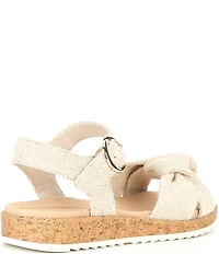 Alex Marie Fritz Linen Knotted Wedge Sandals