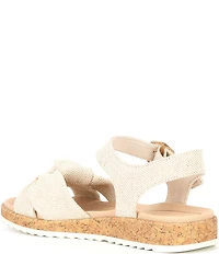 Alex Marie Fritz Linen Knotted Wedge Sandals