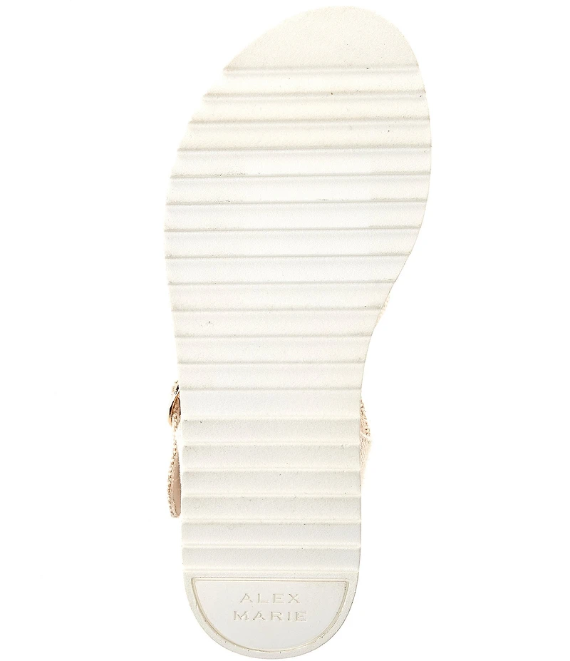 Alex Marie Fritz Linen Knotted Wedge Sandals
