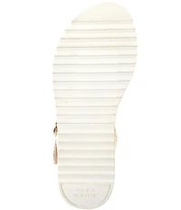 Alex Marie Fritz Linen Knotted Wedge Sandals
