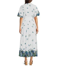 Alex Marie Georgina Novelty Collar Neckline Short Sleeve Dress