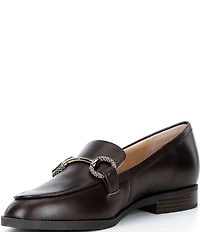 Alex Marie Gilmore Leather Bit Buckle Loafers
