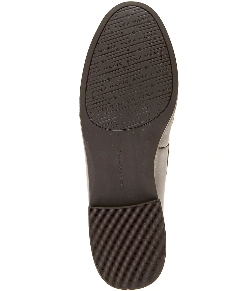 Alex Marie Gilmore Leather Bit Buckle Loafers