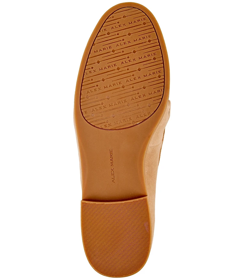 Alex Marie Gilmore Suede Bit Buckle Loafers