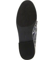 Alex Marie Gilmore Two Printed Jacquard Bit Buckle Loafers