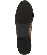 Alex Marie Gilmore Two Printed Jacquard Bit Buckle Loafers