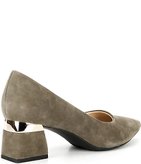 Alex Marie Gladdis Suede Block Heel Pumps