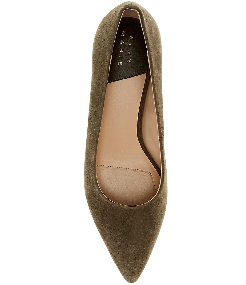 Alex Marie Gladdis Suede Block Heel Pumps