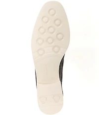 Alex Marie Grant Embossed Leather Bit Buckle Loafers