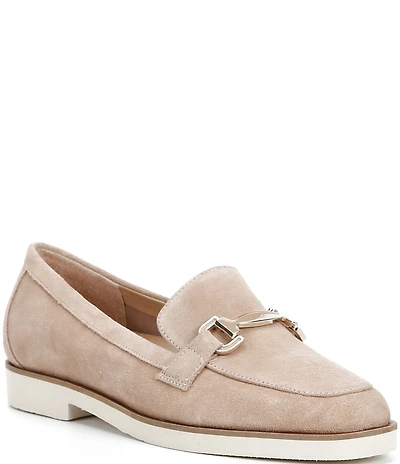 Alex Marie Grant Suede Bit Buckle Loafers