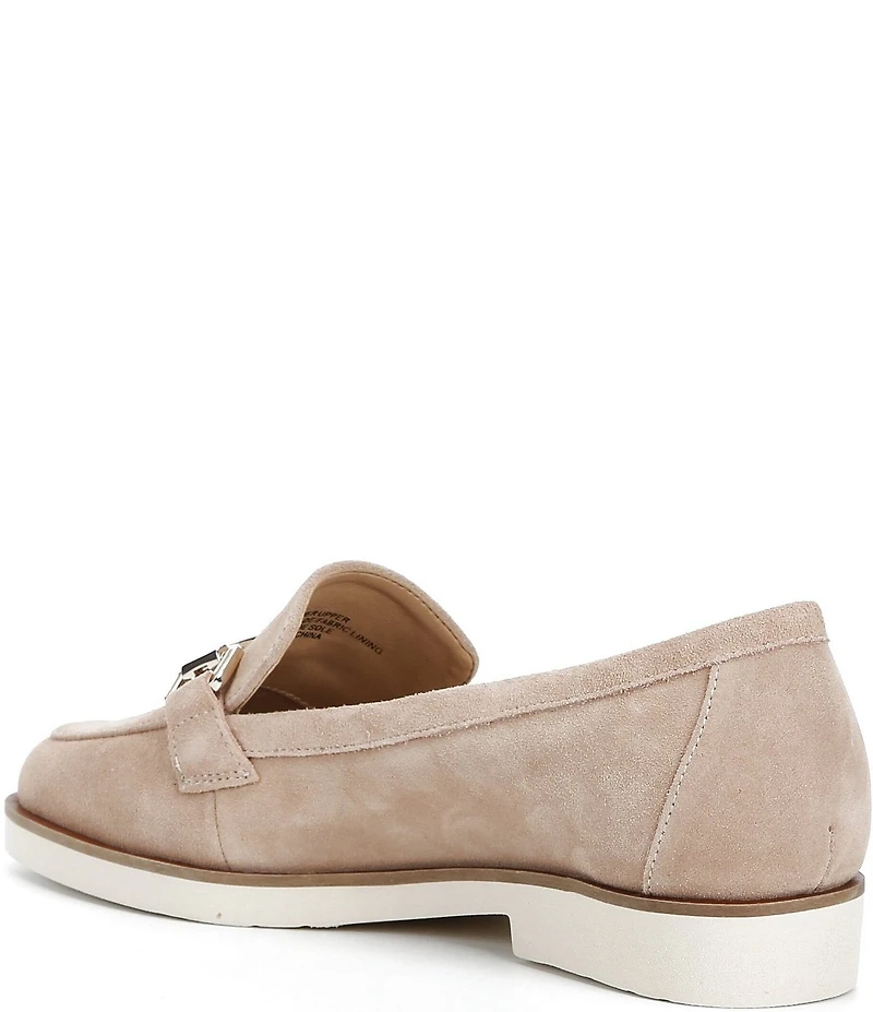 Alex Marie Grant Suede Bit Buckle Loafers