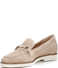 Alex Marie Grant Suede Bit Buckle Loafers
