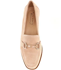 Alex Marie Grant Suede Bit Buckle Loafers