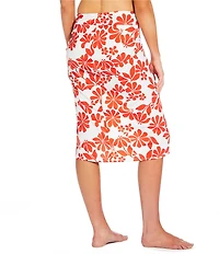 Alex Marie Groovy Tropics Faux Wrap Sarong Cover Up