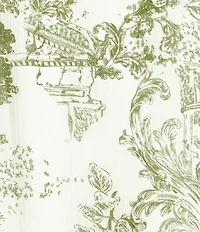 Alex Marie Hannah Collar Long Sleeve Printed Chiffon Blouse