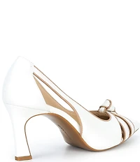 Alex Marie Harvie Leather Knotted Cut-Out Pumps