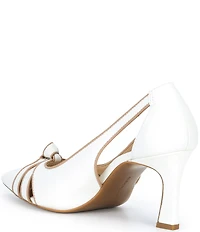Alex Marie Harvie Leather Knotted Cut-Out Pumps