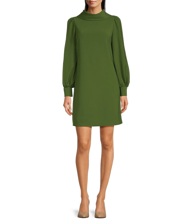Alex Marie Heidi Funnel Neck Long Sleeve Social Dress