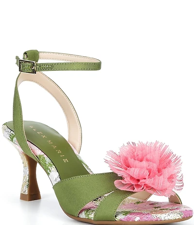 Alex Marie Ilene Faille Flower Dress Sandals