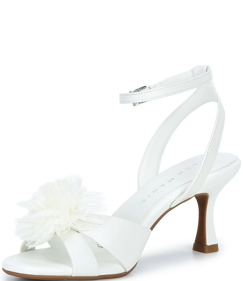 Alex Marie Ilene Leather Flower Dress Sandals