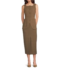 Alex Marie Jackie Anywhere, Everywhere Coordinating Fly Front Midi Skirt