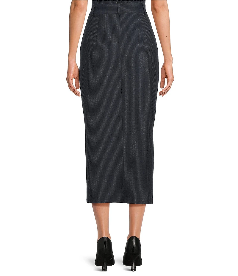 Alex Marie Jackie Novelty Stripe Suiting Skirt